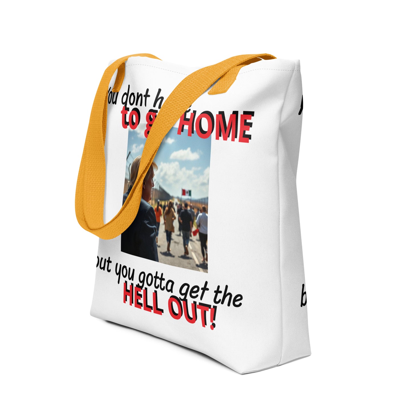GET OUT Tote bag
