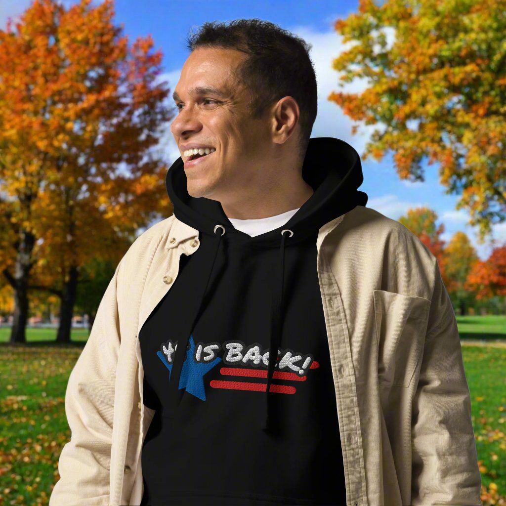 "45 IS BACK!" Embroidered Unisex Hoodie