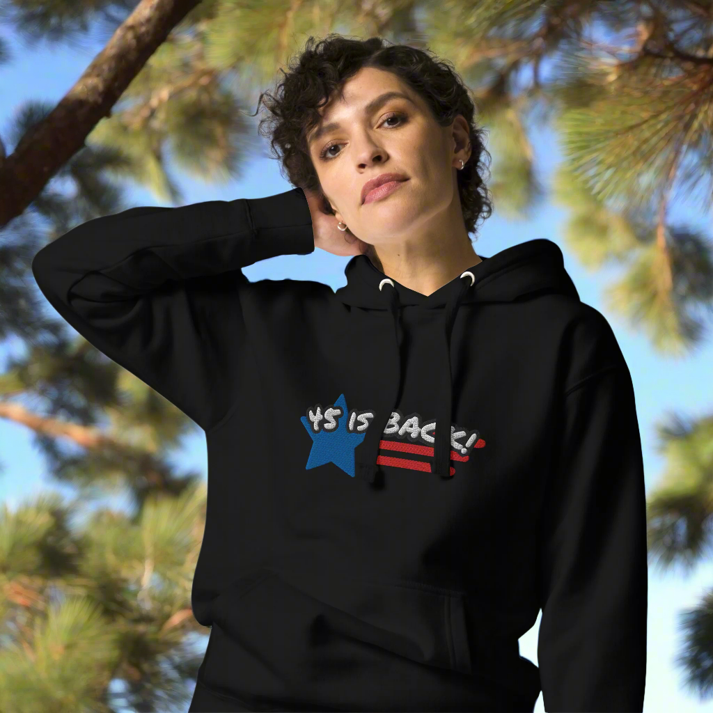 "45 IS BACK!" Embroidered Unisex Hoodie