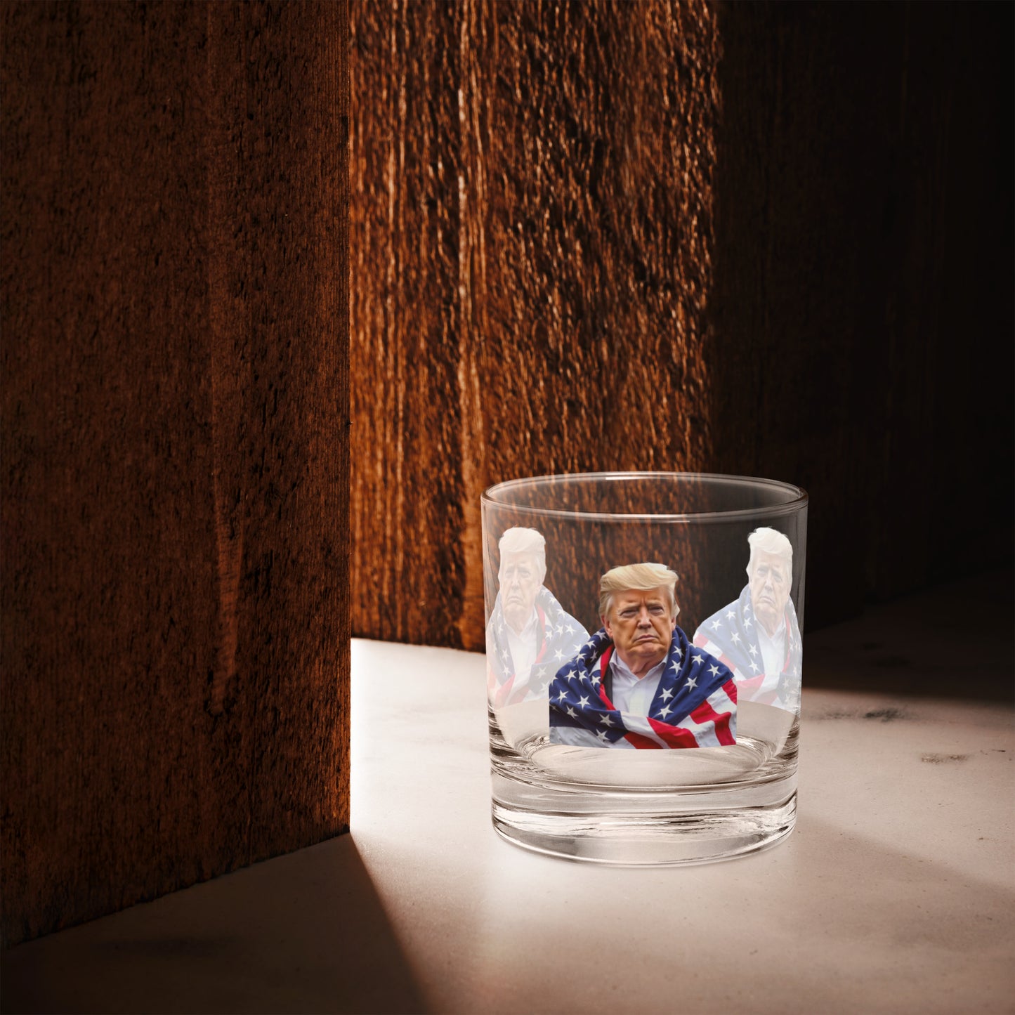 DRAPED IN GLORY On the Rocks glass