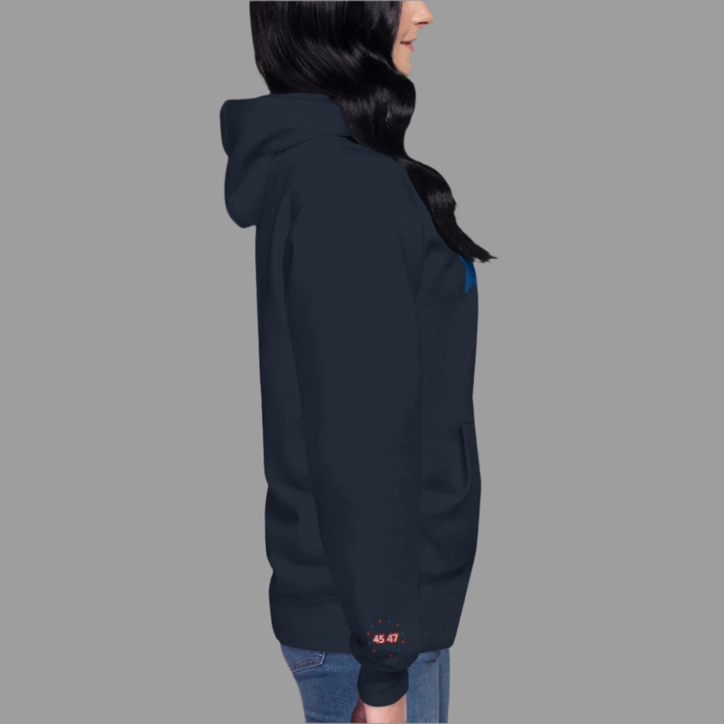 "45 IS BACK!" Embroidered Unisex Hoodie