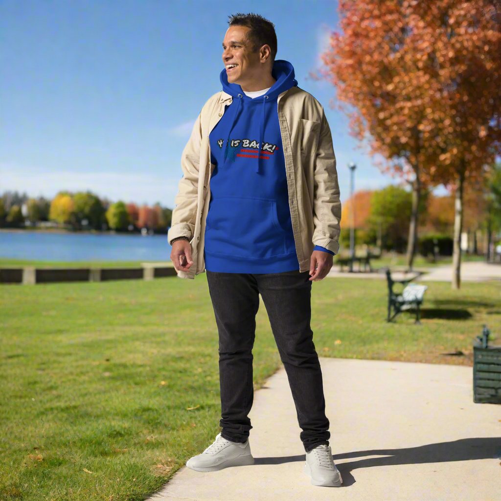 "45 IS BACK!" Embroidered Unisex Hoodie