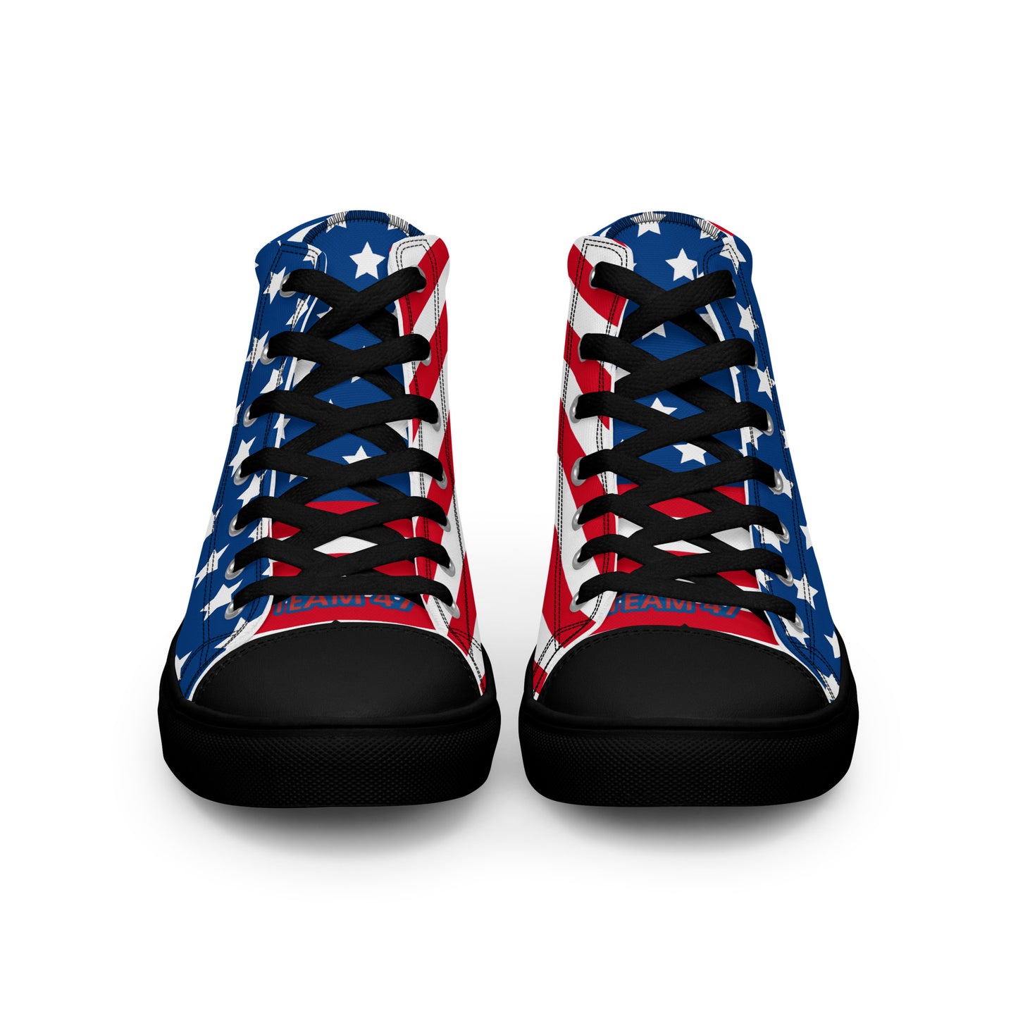 RED WHITE AND YOU Women’s high top canvas shoes