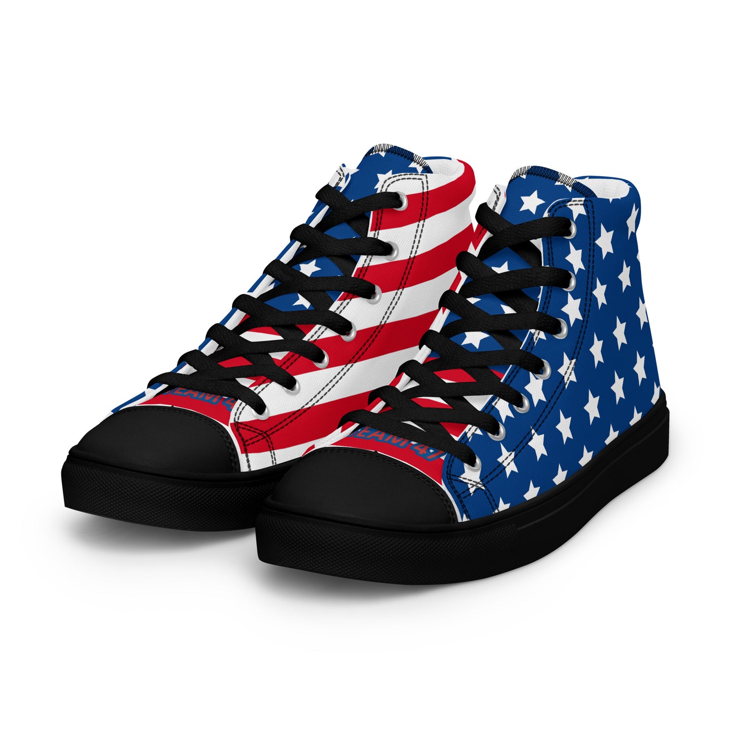 RED WHITE AND YOU Women’s high top canvas shoes