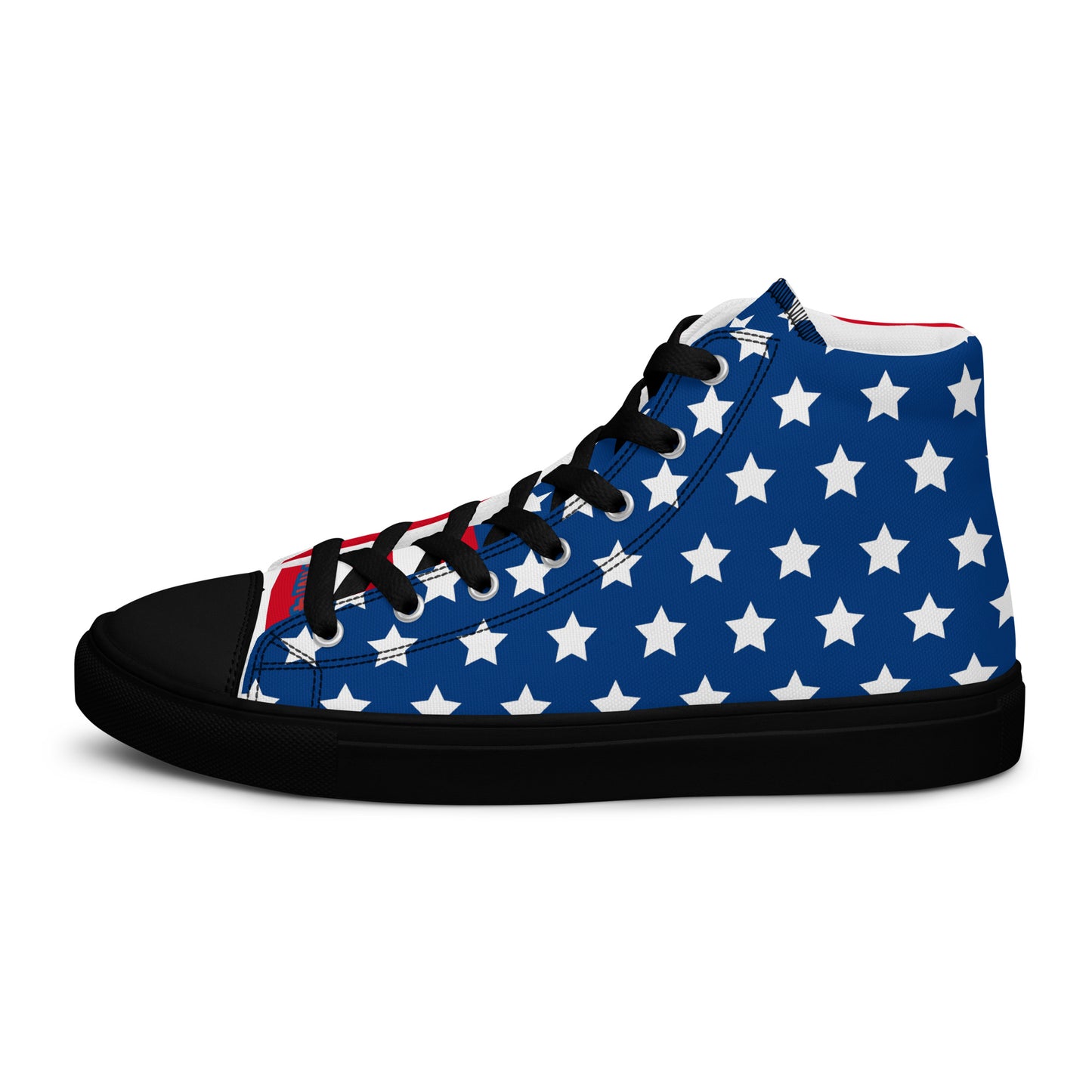 RED WHITE AND YOU Women’s high top canvas shoes
