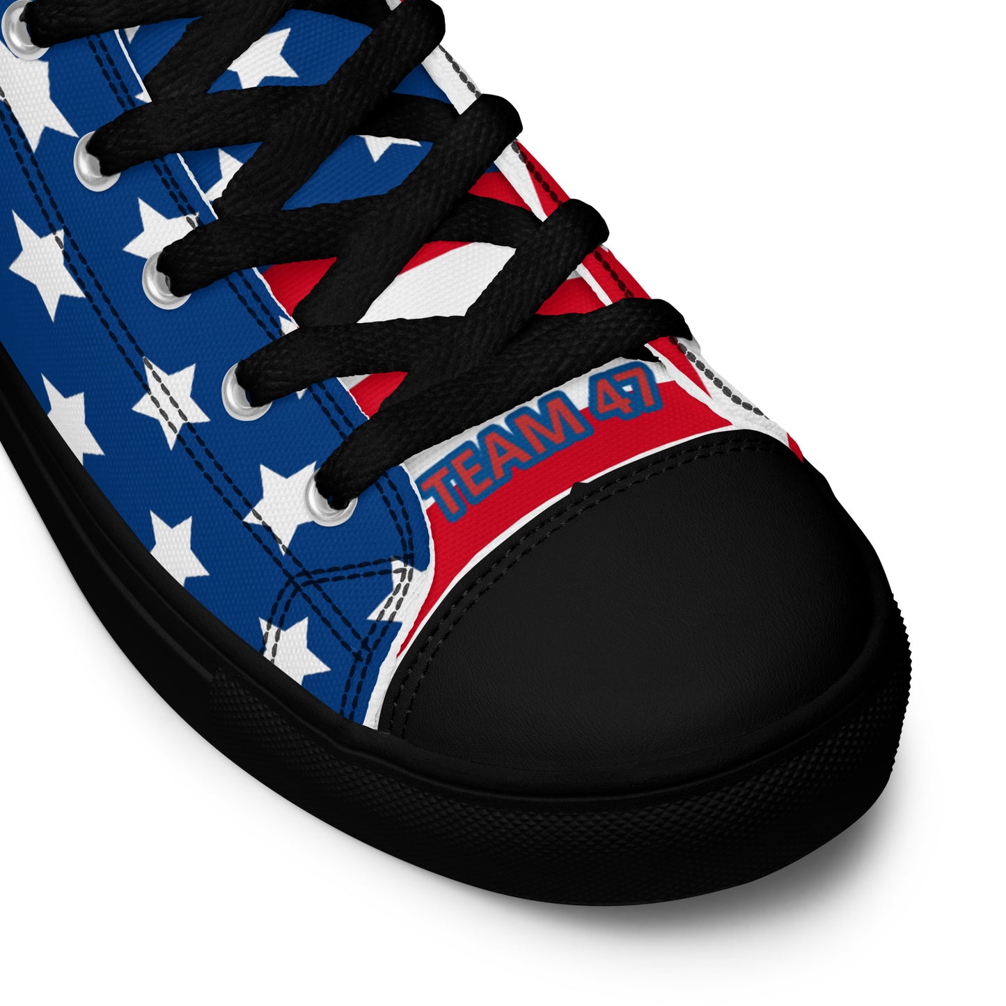 RED WHITE AND YOU Women’s high top canvas shoes