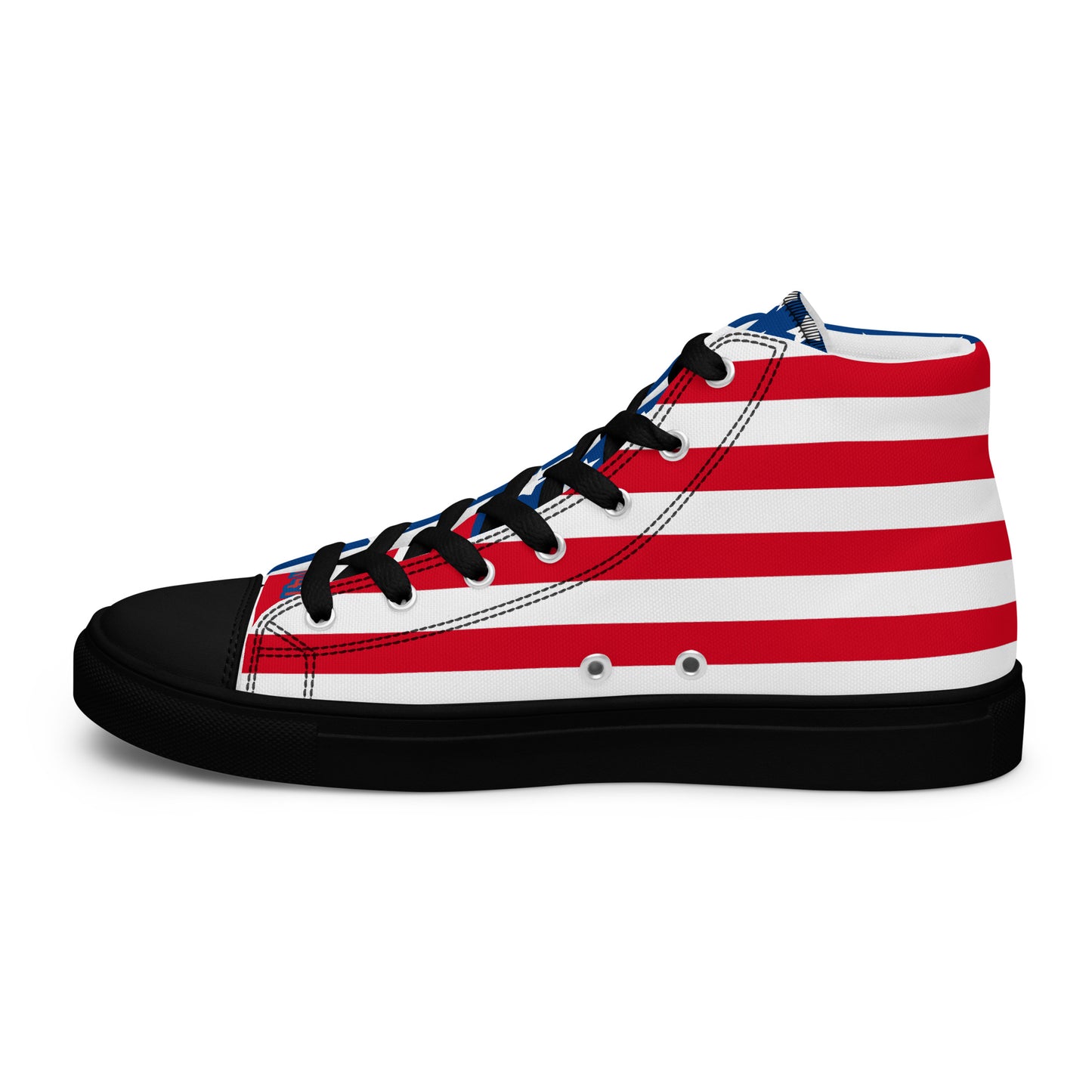 RED WHITE AND YOU Women’s high top canvas shoes