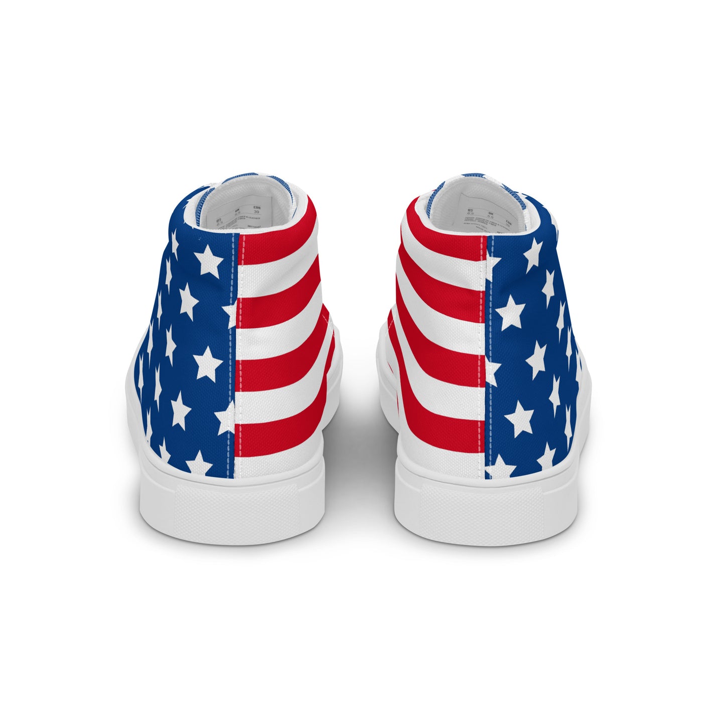 RED WHITE AND YOU Women’s high top canvas shoes