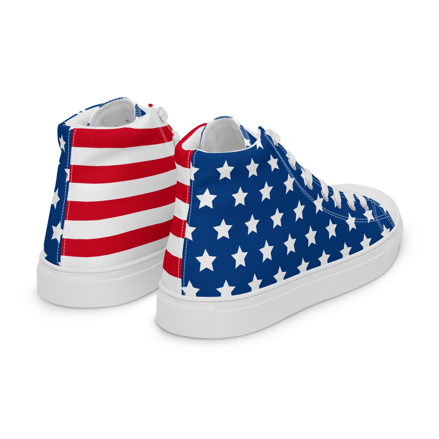 RED WHITE AND YOU Women’s high top canvas shoes