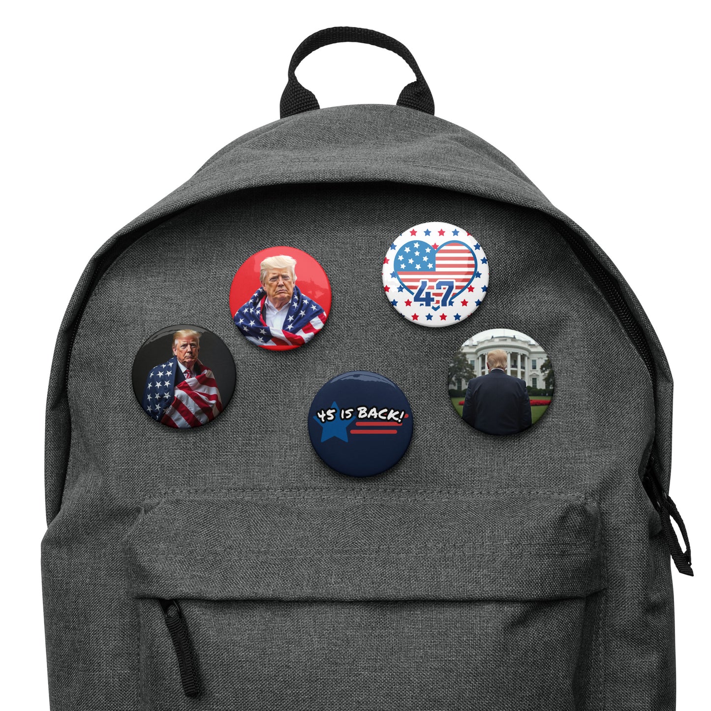 Set of 5 pin buttons